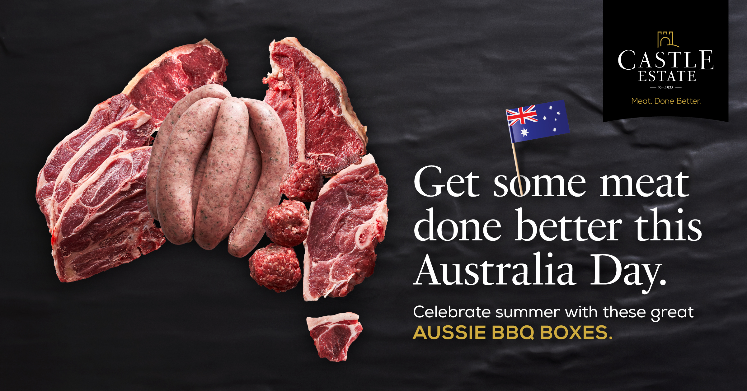 Get some meat done better this Australia Day. Celebrate summer with these great Aussie BBQ Boxes.